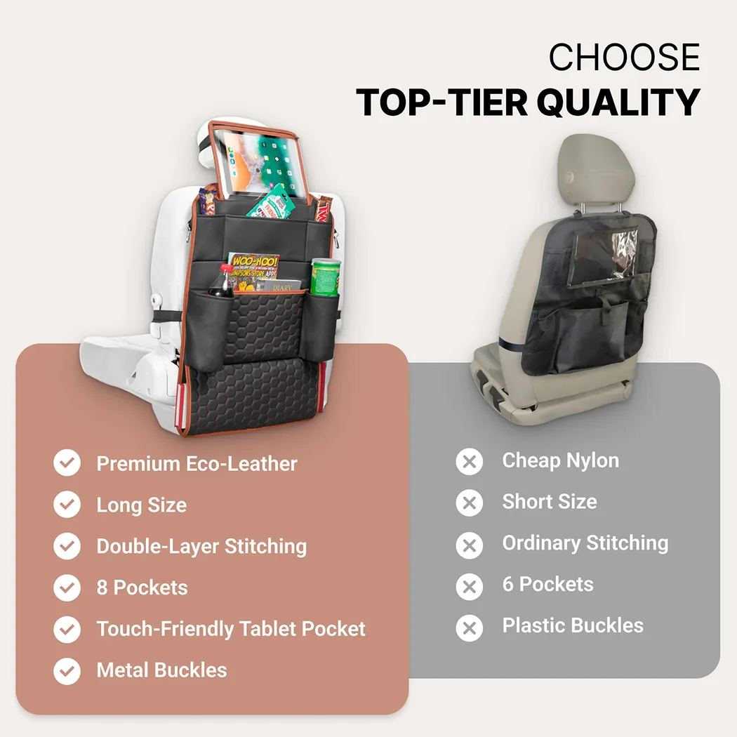 Image of Car Back Of Seat Organizer  |  “Hexy” by Owleys - view 5 (product view)