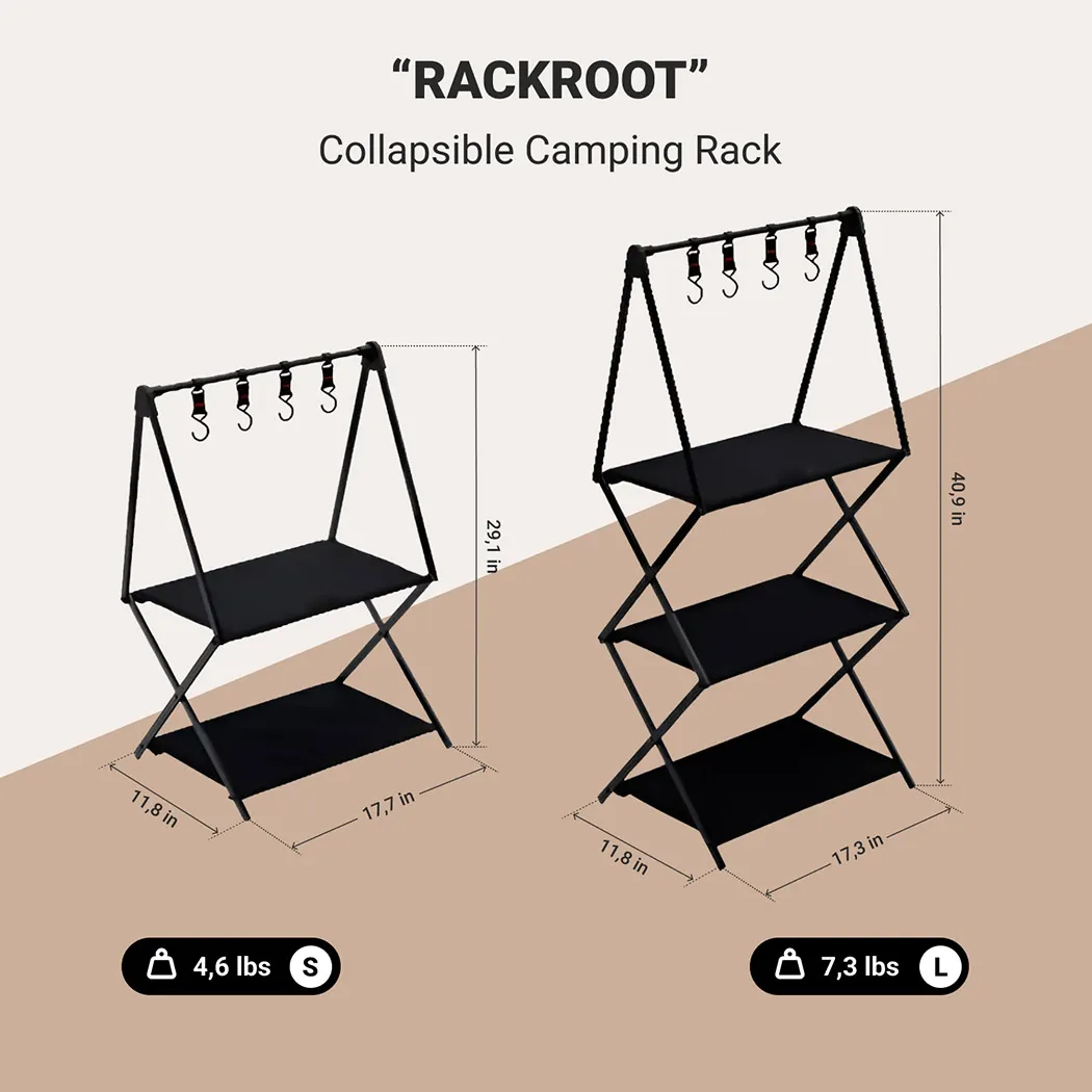 Camping Storage Shelf  |  “RackRoot” by Owleys in detail - image 1 (product view)