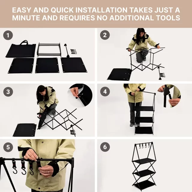 Camping Storage Shelf  |  “RackRoot” by Owleys in detail - image 6 (product view)