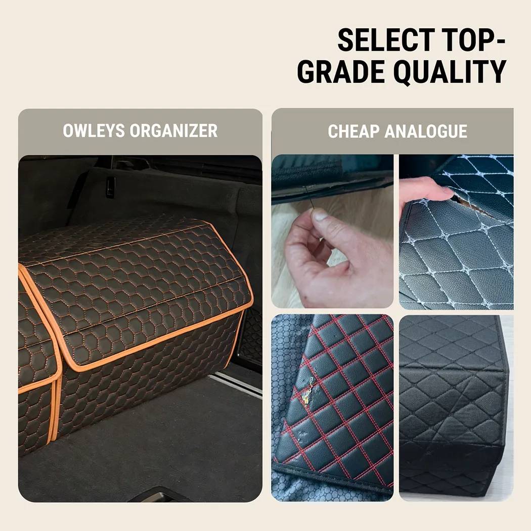 Close-up of Trunk Cargo Organizer  |  “Hexy” by Owleys - view 7 (product view)