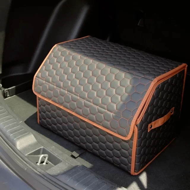 Car Trunk Organizer with Lid  |  “Hexy” by Owleys