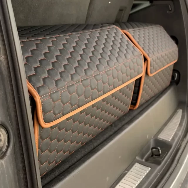 Car Trunk Organizer with Lid  |  “Hexy” by Owleys product image 8 (product view)