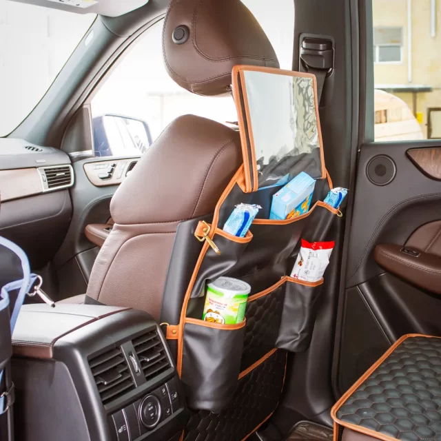 Back of Car Seat Organizer  |  “Hexy” by Owleys