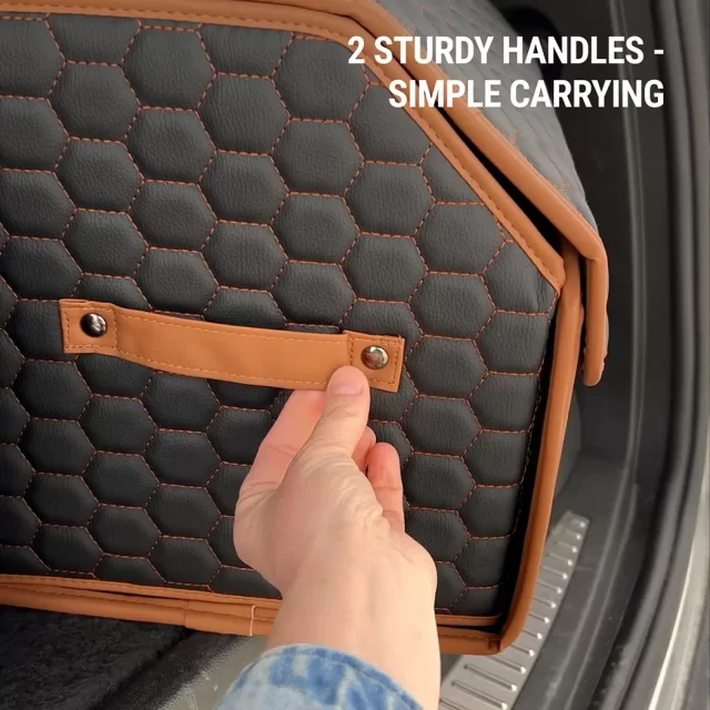 Detailed look at Small Trunk Organizer  |  “Hexy” by Owleys - image 4 (product view)