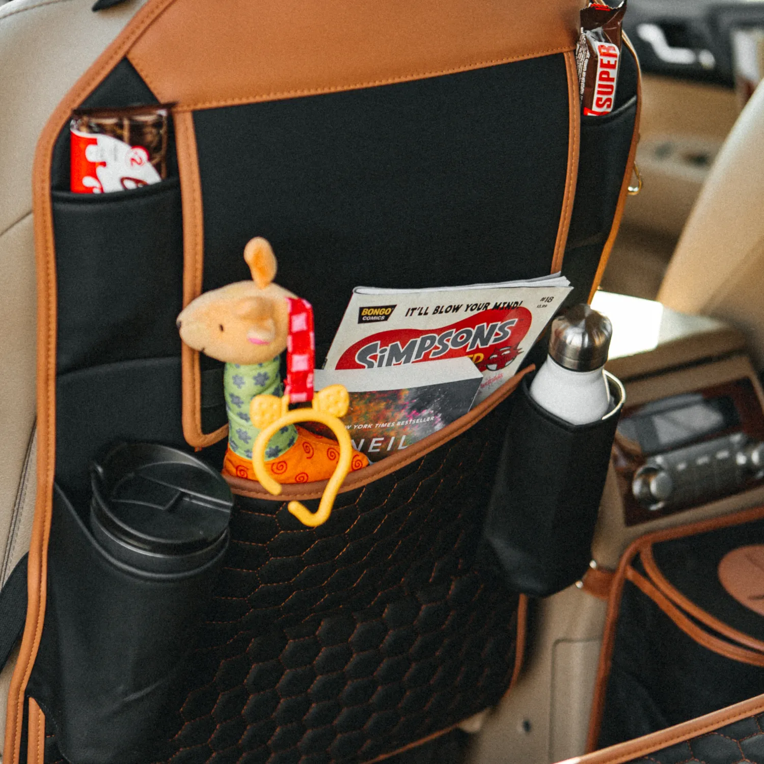 Car Back Of Seat Organizer  |  “Hexy” by Owleys - View 10