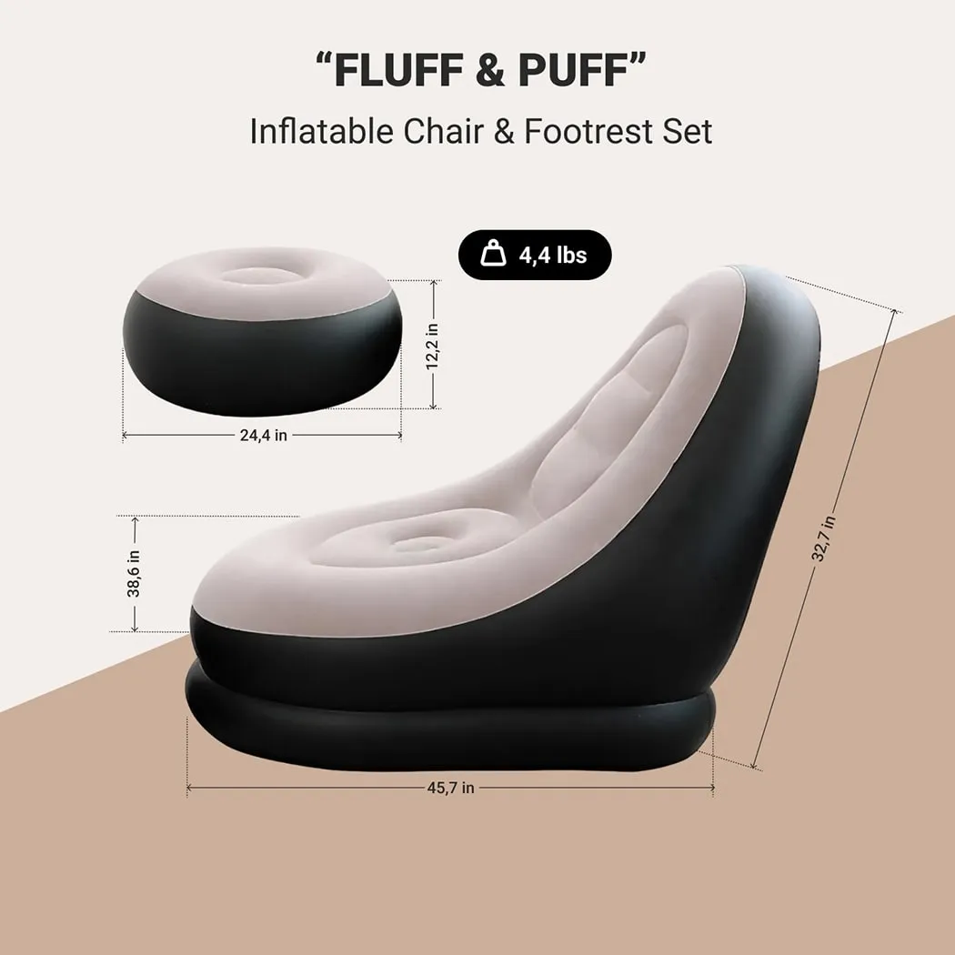 Inflatable Chair Set  |  “Fluff & Puff” by Owleys - View 2