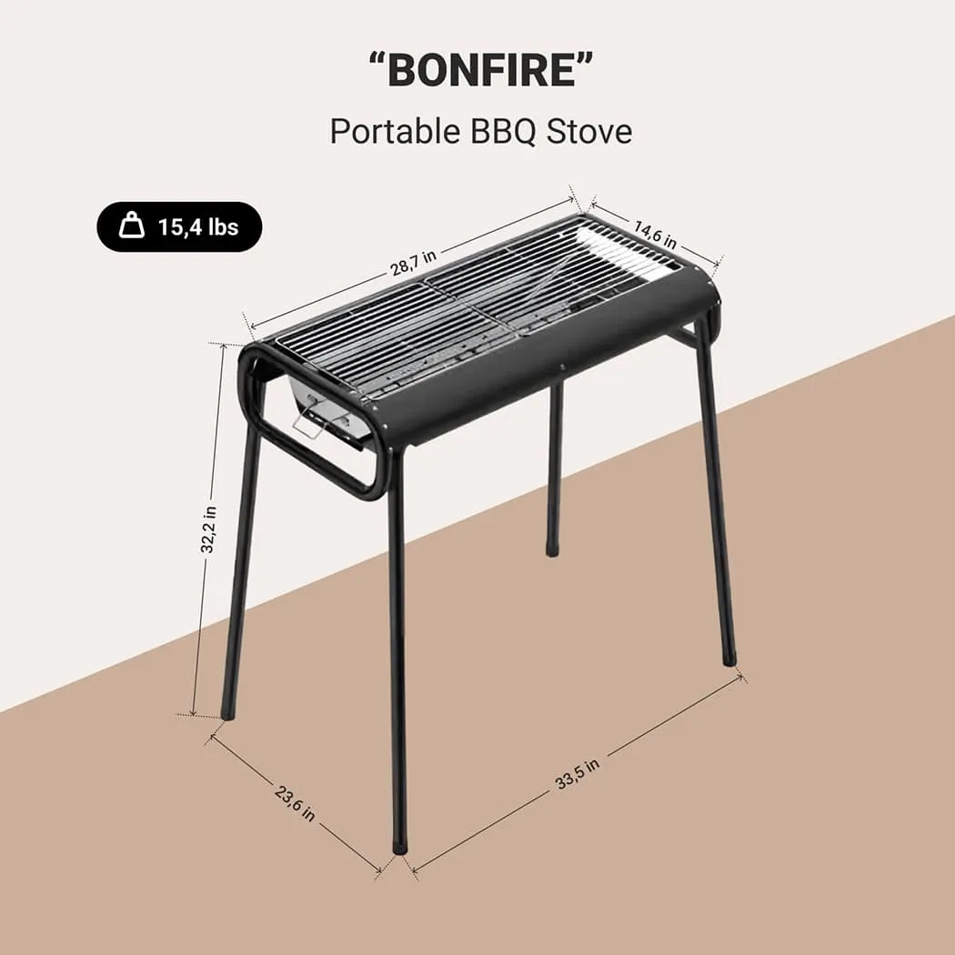 Portable Charcoal Grill  |  “Bonfire” by Owleys - View 2