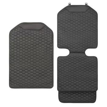 Black Hexy Car Seat Protector & Car Kick Mat…