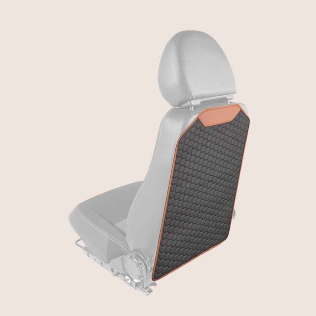 Black 1/pk Kick Mats Seat Back Protectors for Kids and Toddlers DoRan Car Backseat Organizer 