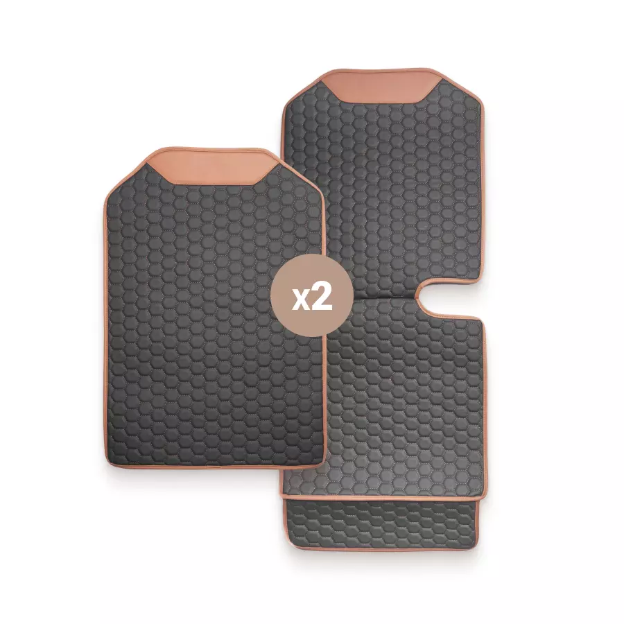 Twins Hexy Car Seat Protector & Car Kick Mat Set  |  Owleys