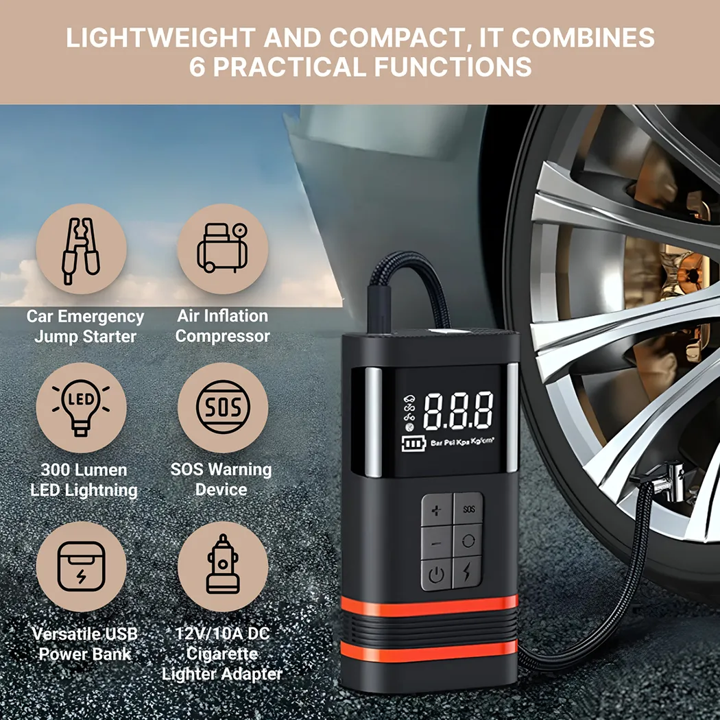 Car Jump Starter with Air Compressor  |  “Rescuer” by Owleys product image 3 (product view)