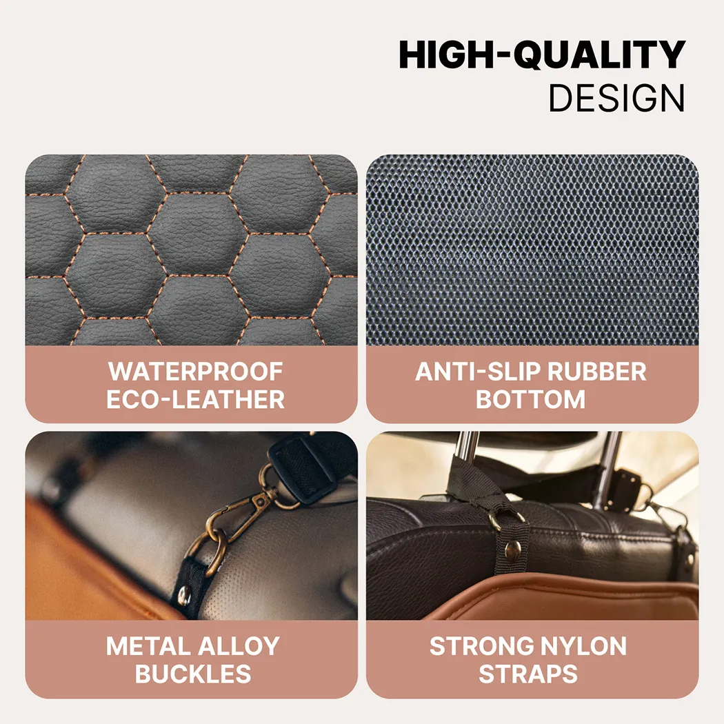 Car Seat Back Protector  |  “Hexy” by Owleys in detail - image 1 (product view)