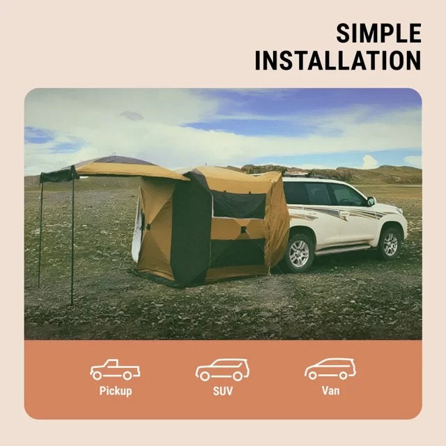 SUV Tent Attachment  |  “TailTent” by Owleys product image 3 (product view)