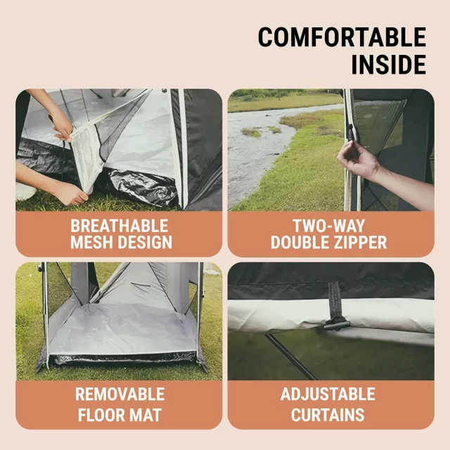 Detailed look at SUV Tent Attachment  |  “TailTent” by Owleys - image 4 (product view)