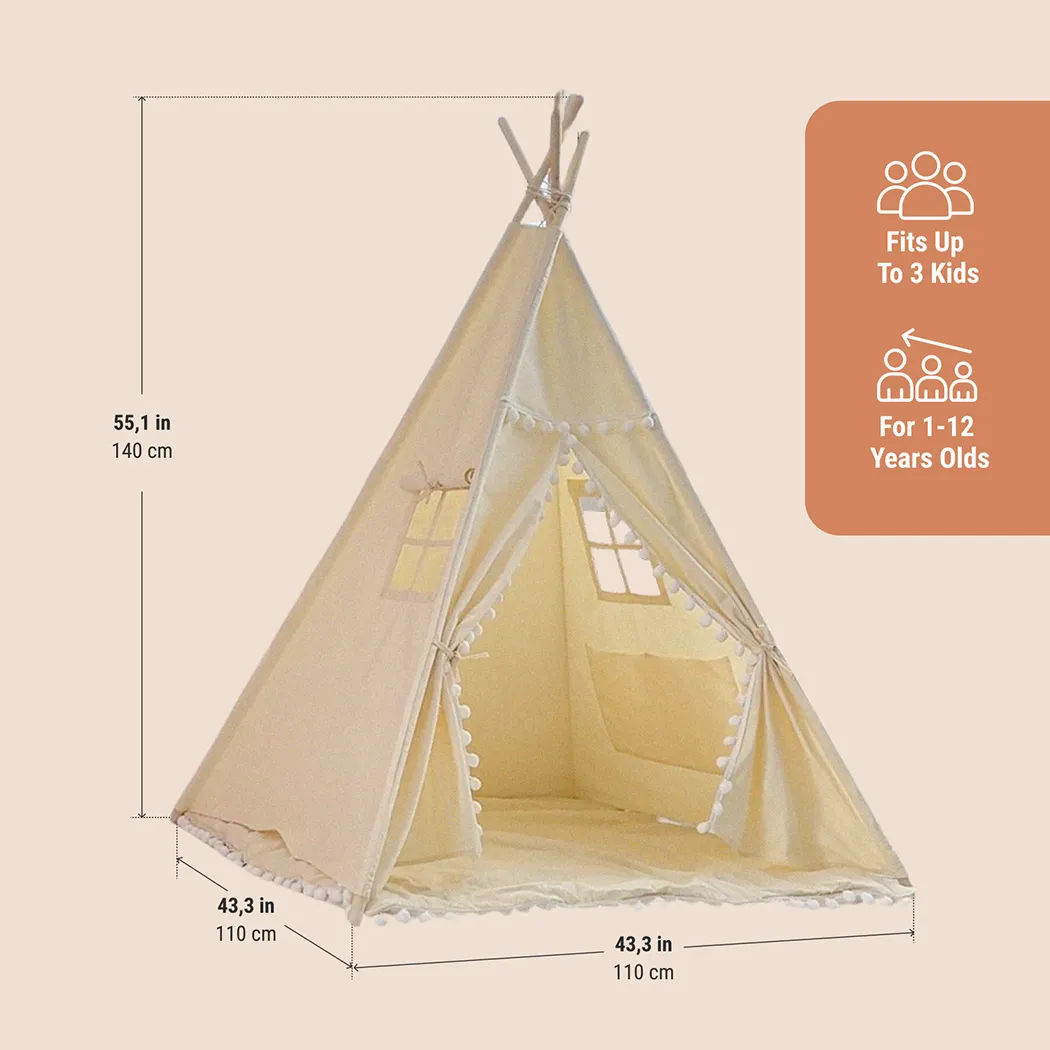 Detailed look at Childrens Play Tent  |  “Sahara” by Owleys - image 4 (product view)