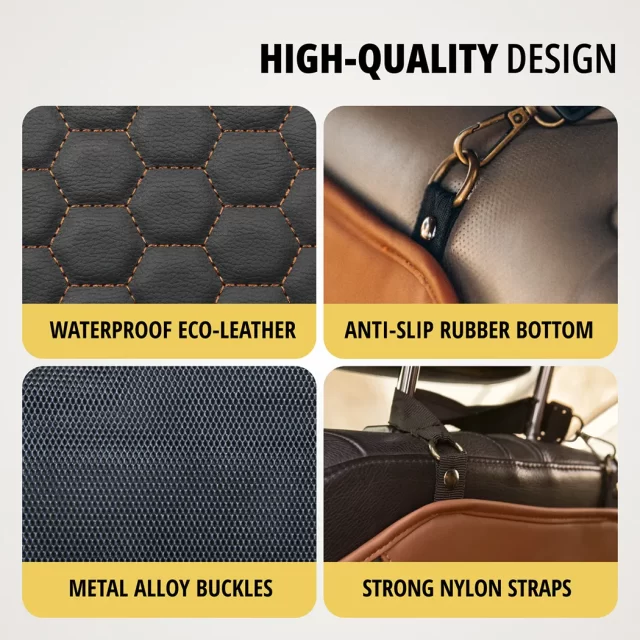 Back Seat Covers for a Car  |  “Hexy” by Owleys in detail - image 1 (product view)