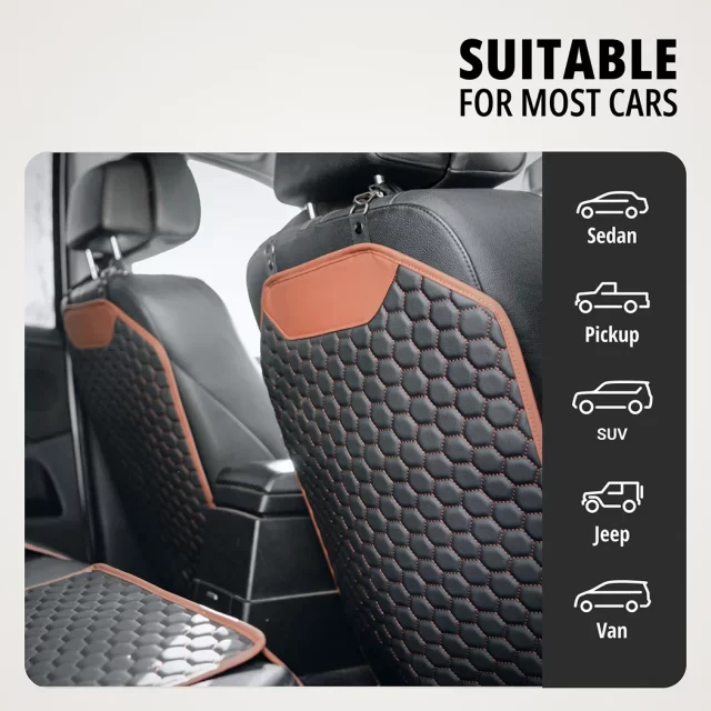 Back Seat Covers for a Car  |  “Hexy” by Owleys product image 3 (product view)