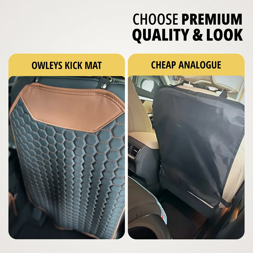 Image of Back Seat Covers for a Car  |  “Hexy” by Owleys - view 5 (product view)