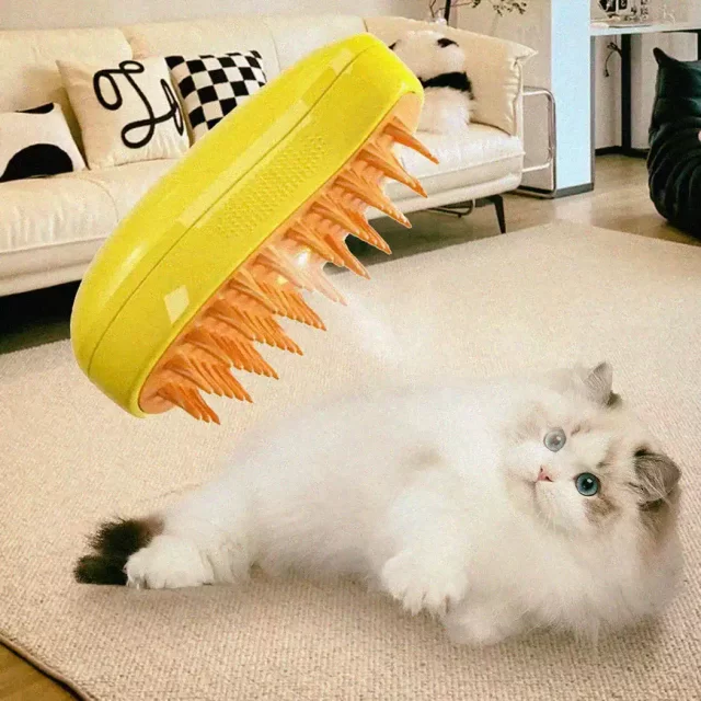 Cat Grooming Brush  |  “Vapor” by Owleys