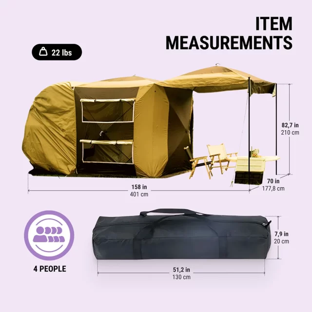 Image of Tent for a SUV  |  “TailTent” by Owleys - view 5 (product view)