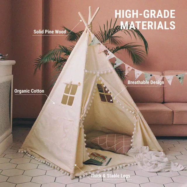 Childs Teepee  |  “Sahara” by Owleys in detail - image 1 (product view)