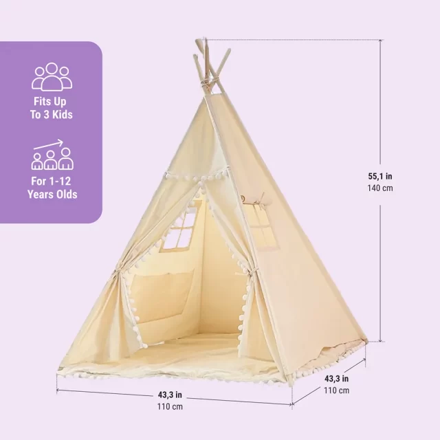 Detailed look at Childs Teepee  |  “Sahara” by Owleys - image 4 (product view)