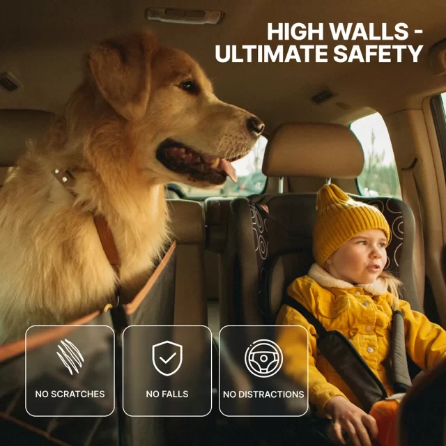 Durable Waterproof Dog Car Seat Cover  |  “Travel Buddy” by Owleys product image 3 (product view)