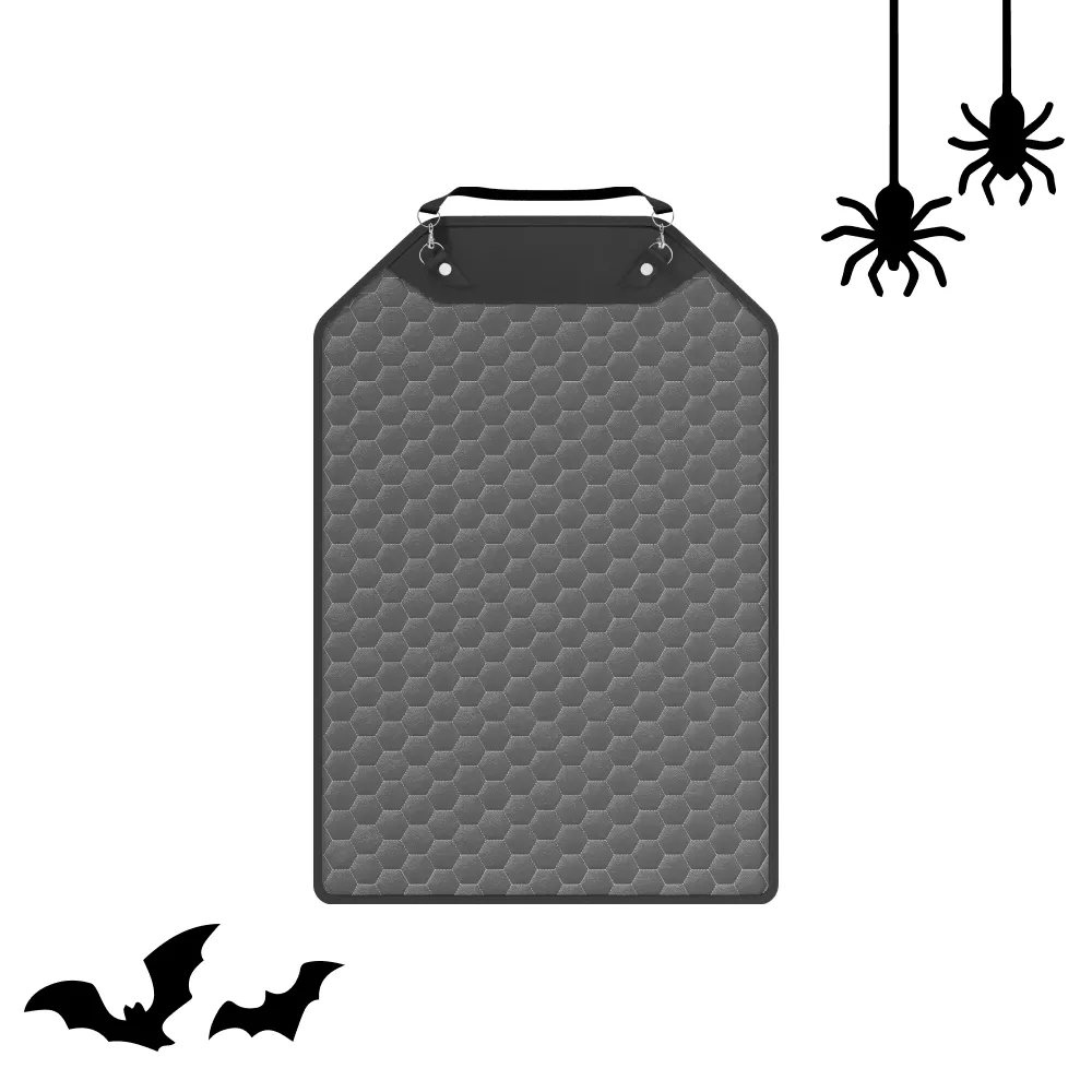 Car Seat Back Protector, Car Kick Mat  |  Gray “Hexy” by Owleys