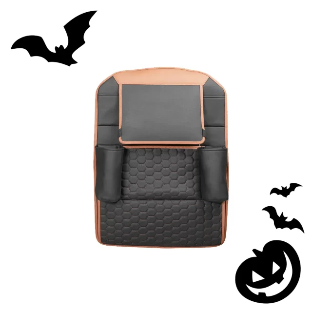  7 Pockets + Tablet Pocket | Black/Brown | Eco Leather 