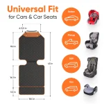Car Seat Protector Mat  |  “Hexy” by Owleys - View 3
