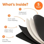 Car Seat Protector Mat  |  “Hexy” by Owleys - View 5