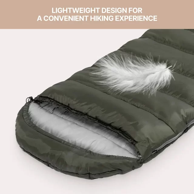 Detailed look at Hiking Sleeping Bag  |  “Feather” by Owleys - image 4 (product view)