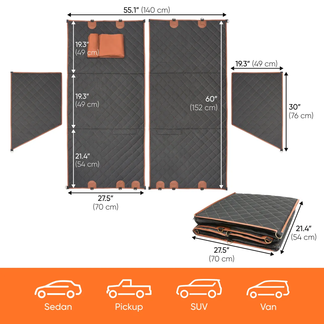 Durable Waterproof Dog Car Seat Cover  |  “Travel Buddy” by Owleys - View 2