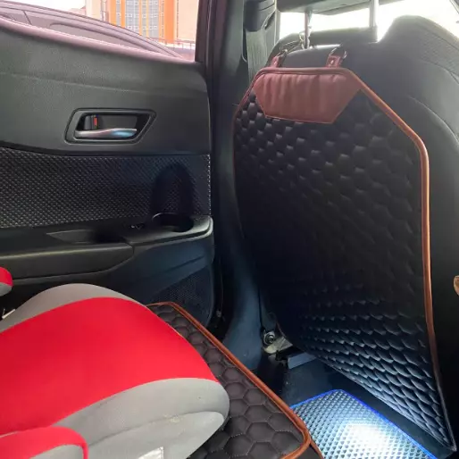 Car Seat Protector Crash Tested Black Brown Eco Leather Owleys - Owleys