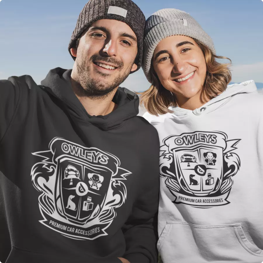 Owleys Unisex Sponge Fleece Hoodie - View 4