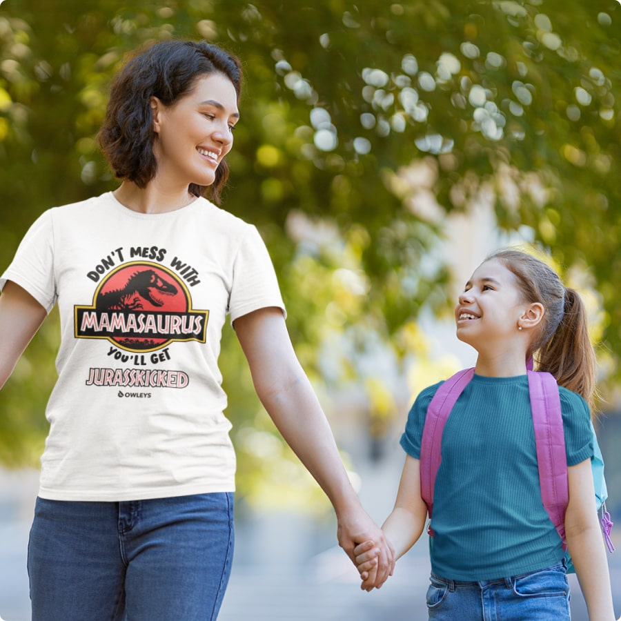 Don’t Mess with Mamasaurus T-Shirt – Mother’s Day T-Shirt – Tee Shirt for Mom - View 6