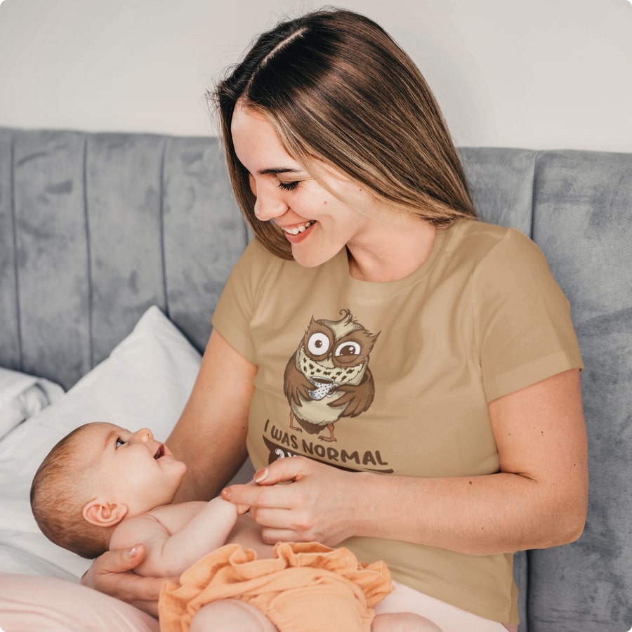 I Was Normal 2 Kids Ago T-Shirt – Mother’s Day T-Shirt - View 6