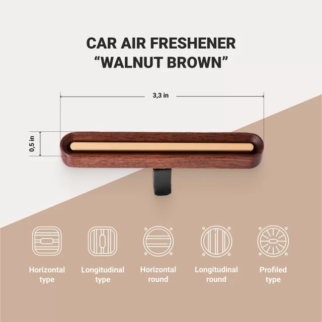 Walnut Brown Car Air Freshener Scheme