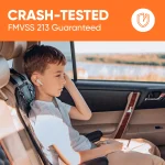 Car Seat Protector Mat  |  Black “Hexy” by Owleys - View 7
