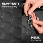 Car Seat Protector Mat  |  Black “Hexy” by Owleys - View 6