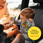 Car Seat Protector Mat  |  Black “Hexy” by Owleys - View 10