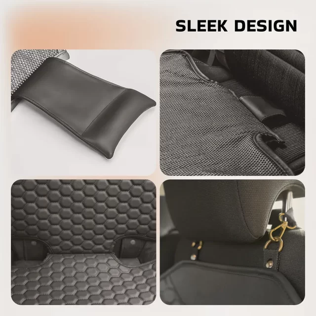 Image of Automotive Car Seat Covers  |  “Black Hexy” by Owleys - view 5 (product view)