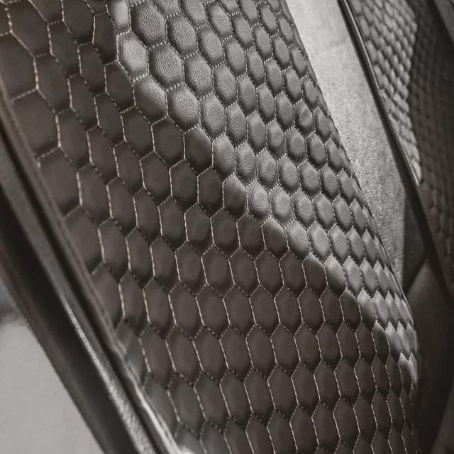 Automotive Car Seat Covers  |  “Black Hexy” by Owleys in detail - image 6 (product view)