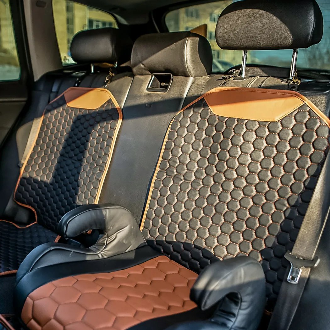 Close-up of Seat Cover in Car  |  “Hexy” by Owleys - view 7 (product view)