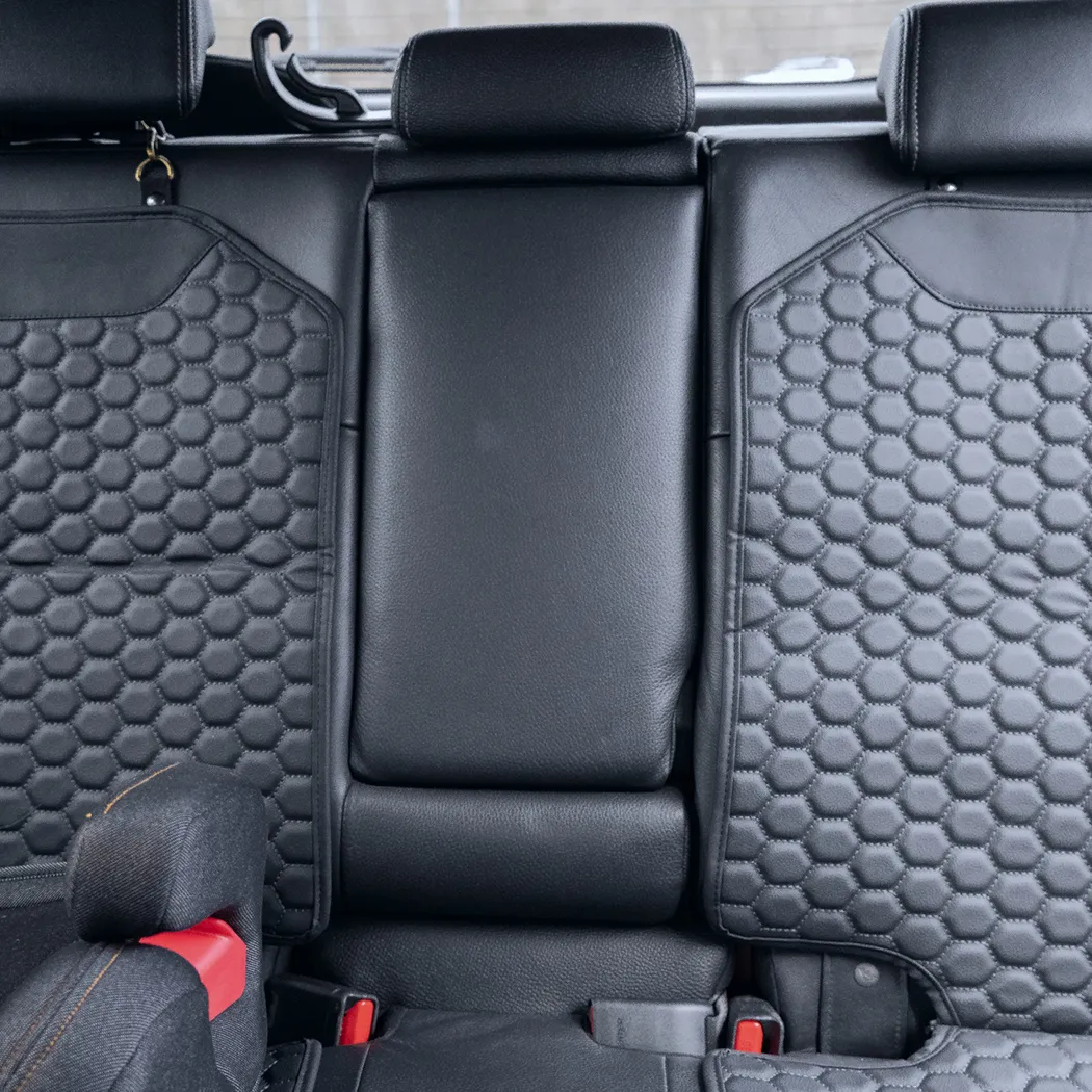 Leather Seat Covers  |  “Black Hexy” by Owleys in detail - image 6 (product view)