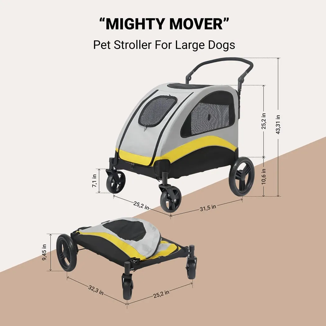 Large Dog Carrier With Wheels  |  “Mighty Mover” by Owleys in detail - image 1 (product view)