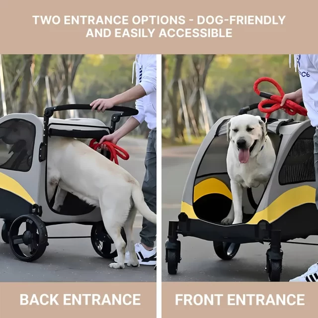 Image of Large Dog Stroller  |  “Mighty Mover” by Owleys - view 5 (product view)