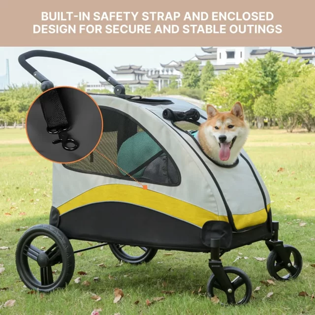 Large Dog Carrier With Wheels  |  “Mighty Mover” by Owleys product image 8 (product view)