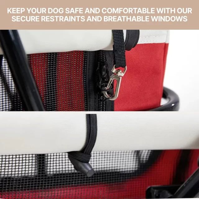 Pet Stroller For Small & Medium Dogs  |  “Mini Mover” by Owleys in detail - image 6 (product view)