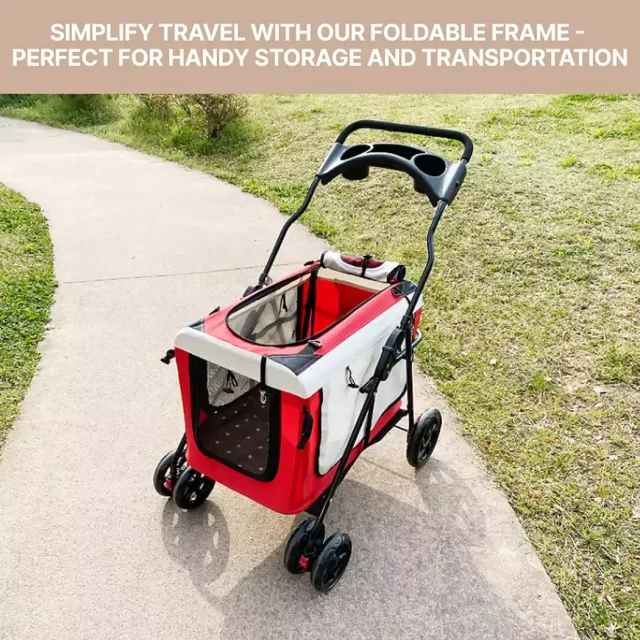 Dog Stroller For Medium Dogs 20 Lbs  |  “Mini Mover” by Owleys in detail - image 6 (product view)